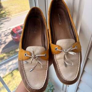 2000s Sperry Top-Sider Gold Cup Authentic Tri-Tone Boat Shoes 9M